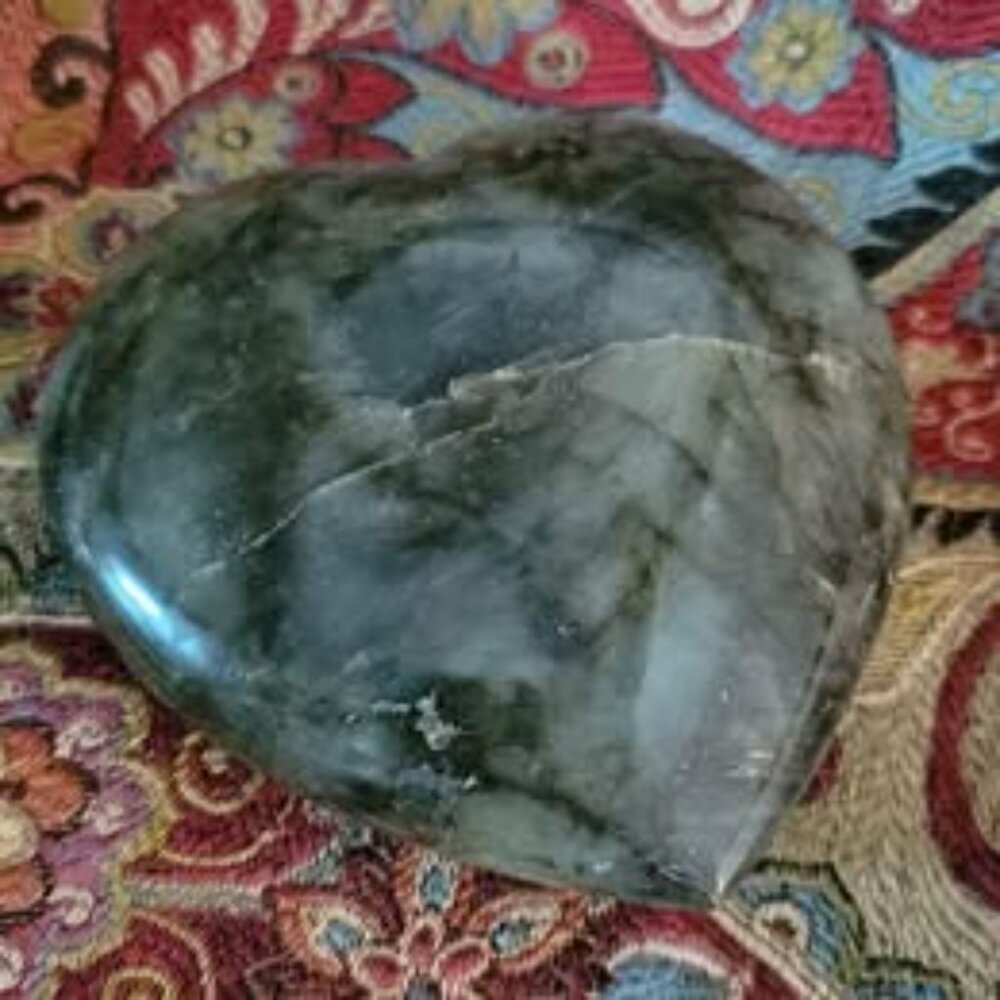 Labradorite Heart
